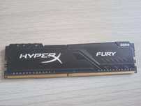 Ram HyperX 8GB 2666MHz CL16 Fury Black DDR4