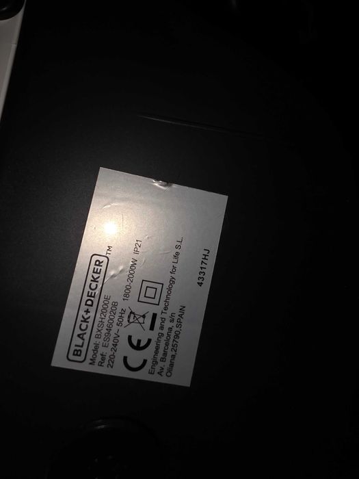 Termoventilador BLACK + DECKER BXSH2000E IP21 2000W