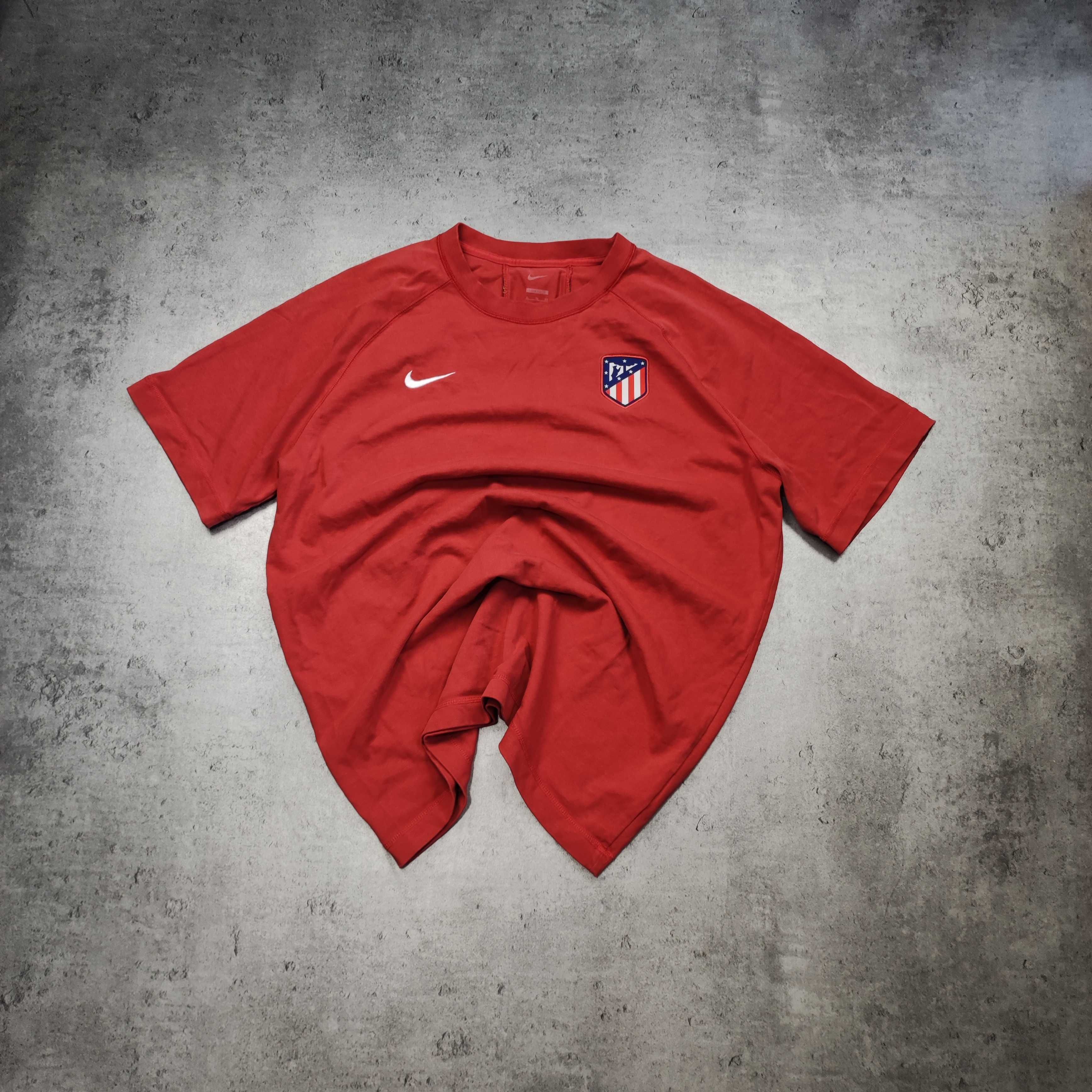 MĘSKA PREMIUM Koszula Piłka Nożna NIKE Athletico Madryt Czerwona Herb