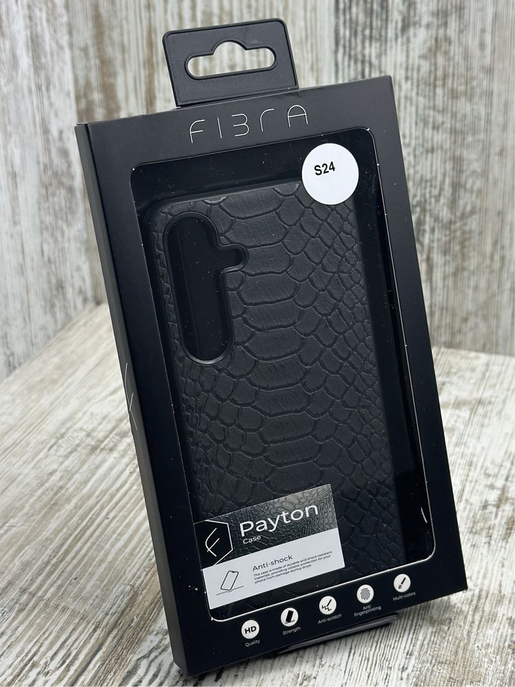 Чехол кожаный Fibra Pathon Case на Samsung S24 Ultra/ S24+/ S24