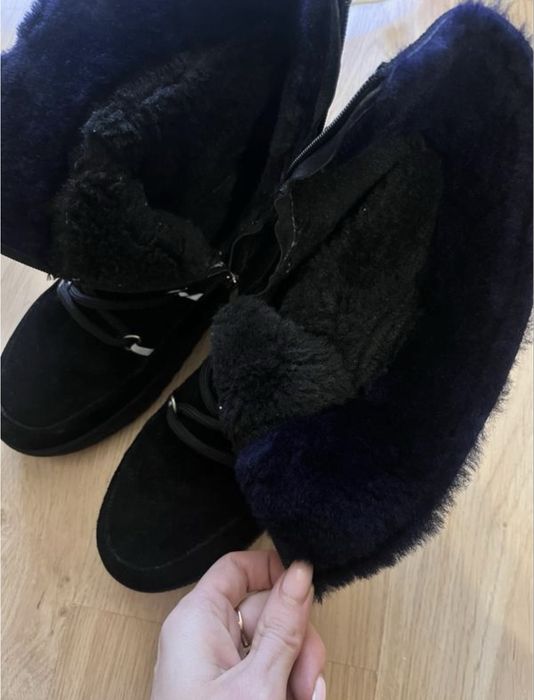 Зимові замшеві ботінки, уги, снігоходи fila