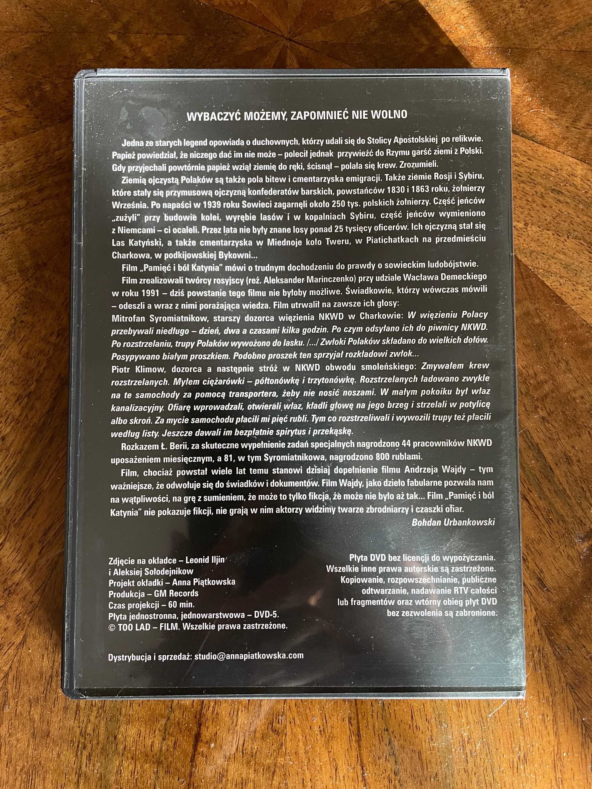 Film DVD Pamięć i ból Katynia