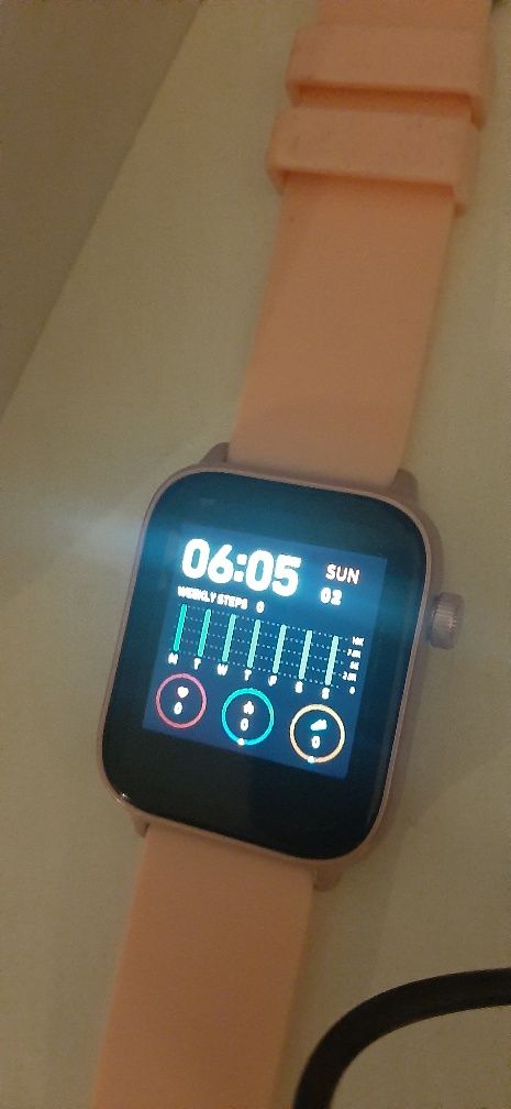 Smartwatch jak nowy złoty  zegarek Rubicon