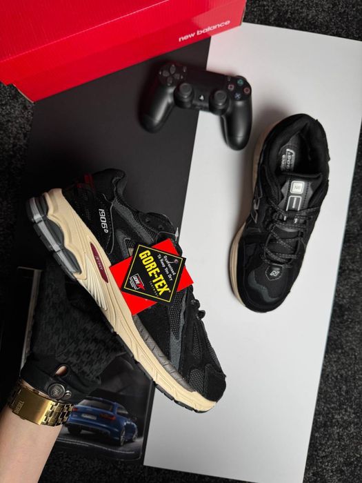Чоловічі кросівки нью беланс New Balance 1906D GTX Black Beige [41-46]