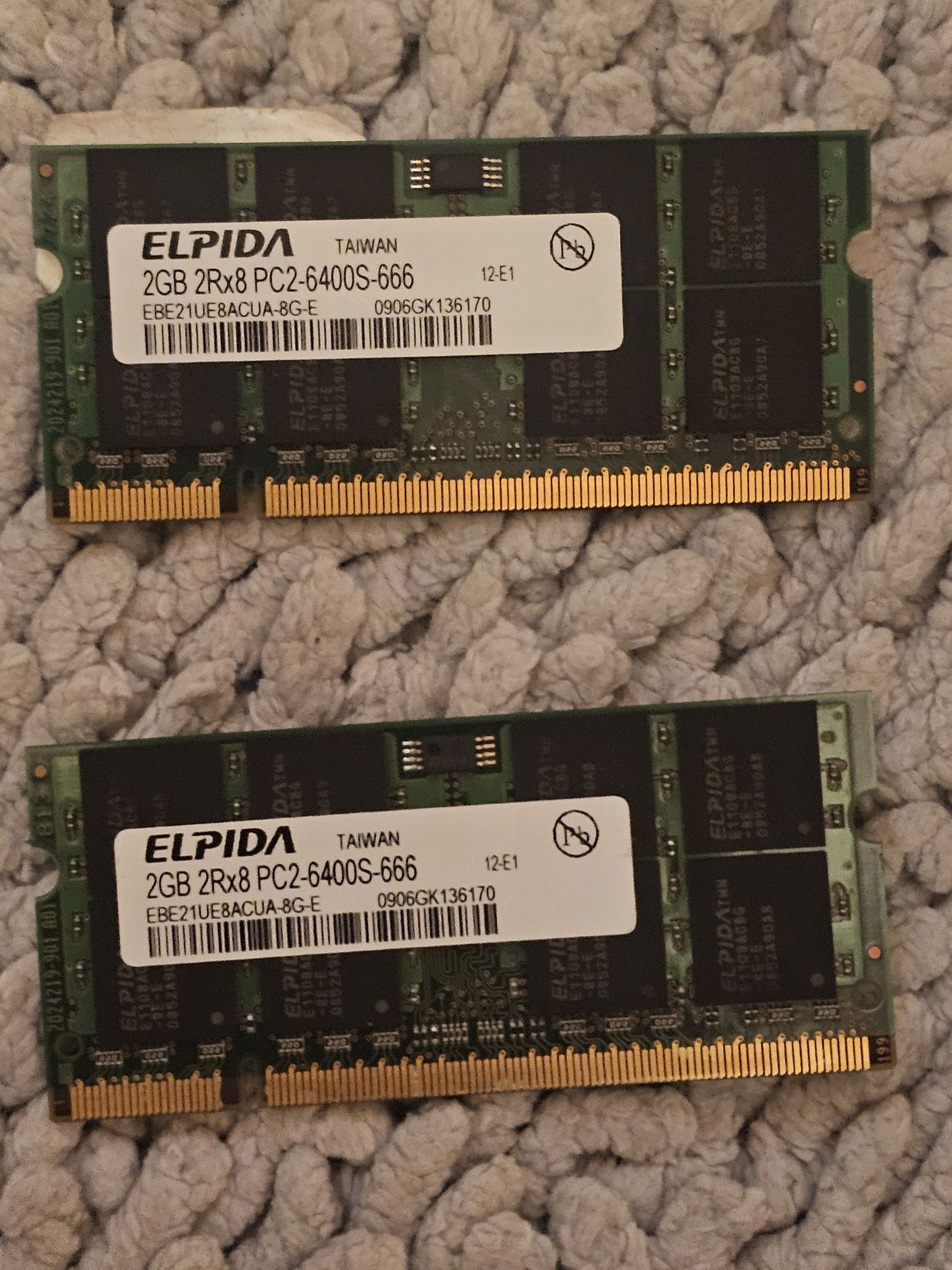 Memórias RAM Portátil módulos 2GBx4 DDR2 e DDR3