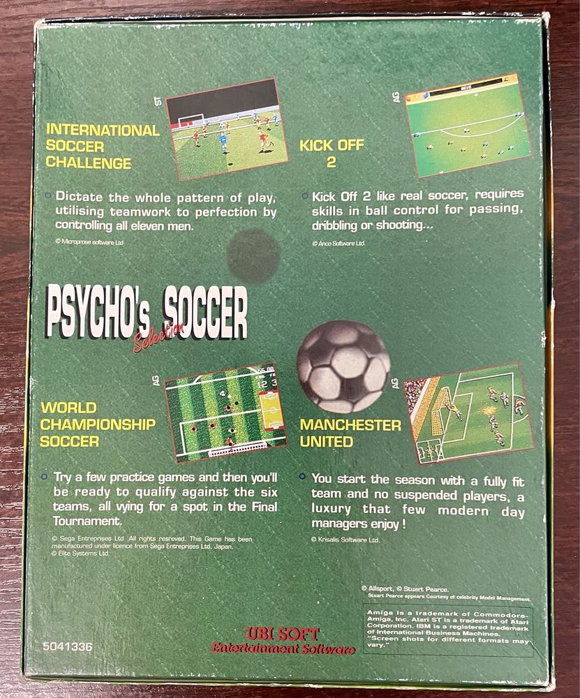 Atari ST Psycho Soccer - 4 gry pilkarskie na Atari Box
