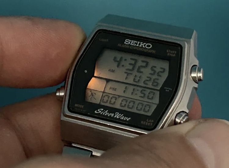 SEIKO  vintage zegarek cyfrowy  LCD - 1984 Runing