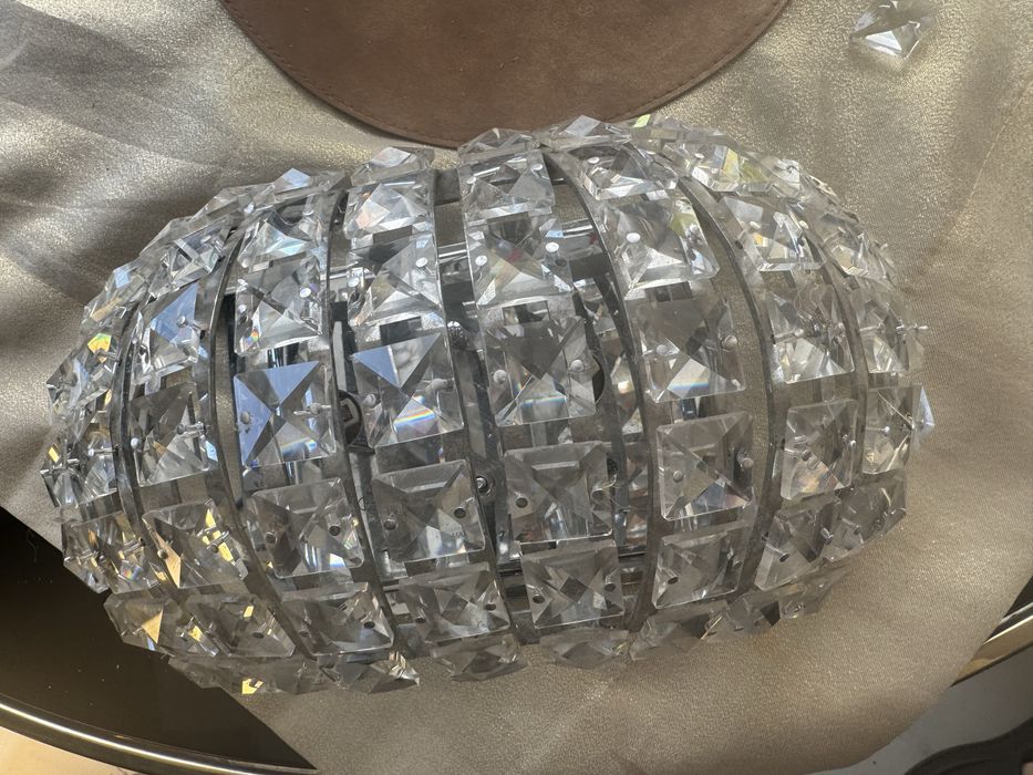 Kinkiet krysztalowy duży