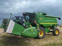 Kombajn zbożowy John Deere CTS 9780i HillMaster z Niemiec stół rzepaku