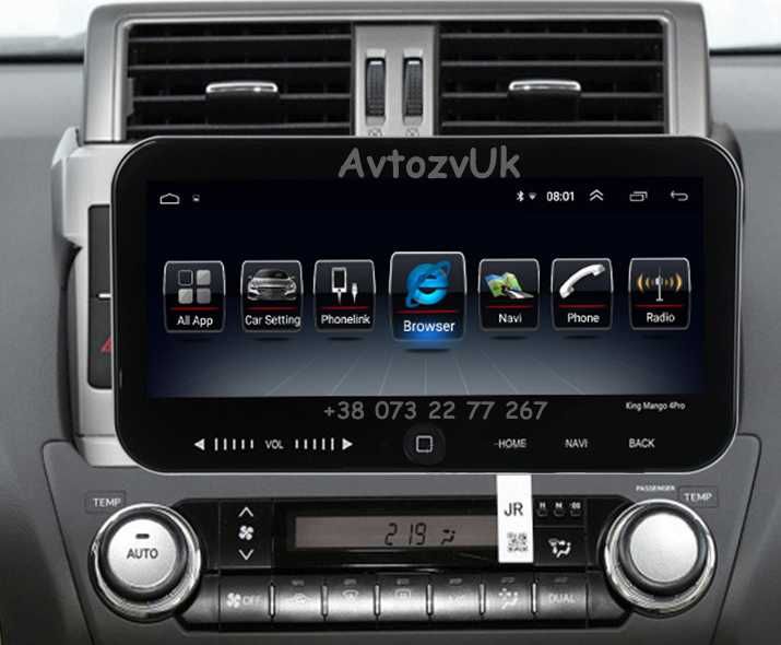 Магнитола PRADO 150 Toyota Прадо GPS TV Tesla 2 din CarPlay Android 13