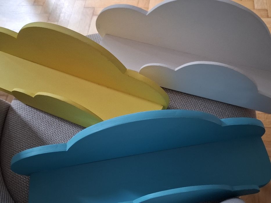 Półki chmurki do pokoju dziecięcego, półki na książki, zabawki