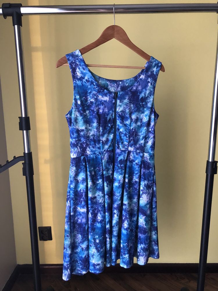 Sukienka koktajlowa okolicznościowa niebieska NOWA
