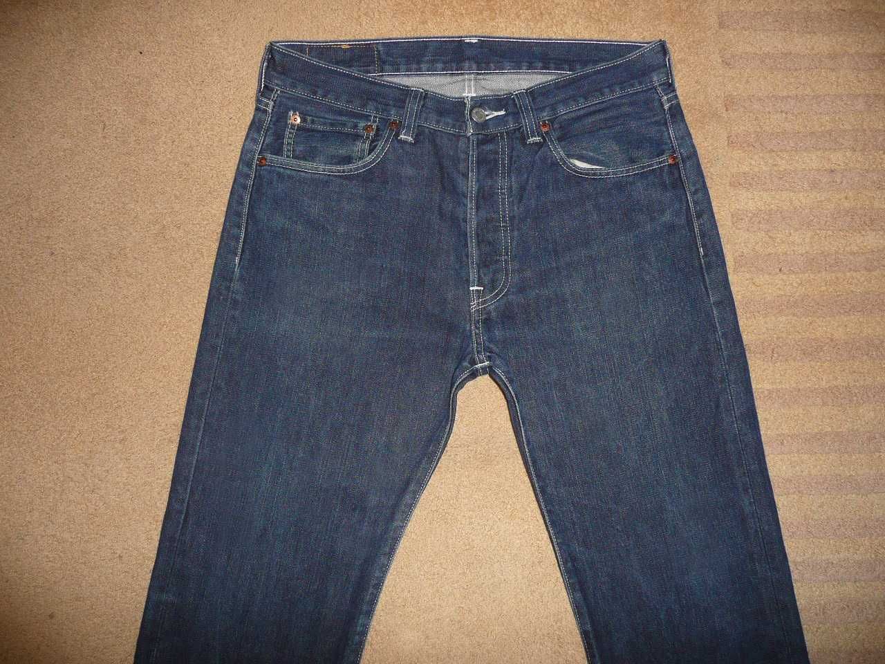 Spodnie dżinsy LEVIS 501 W32/L30=43/103cm jeansy