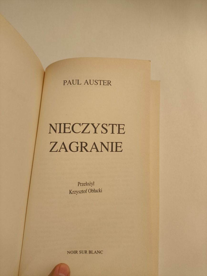 Nieczyste zagranie Paul Auster