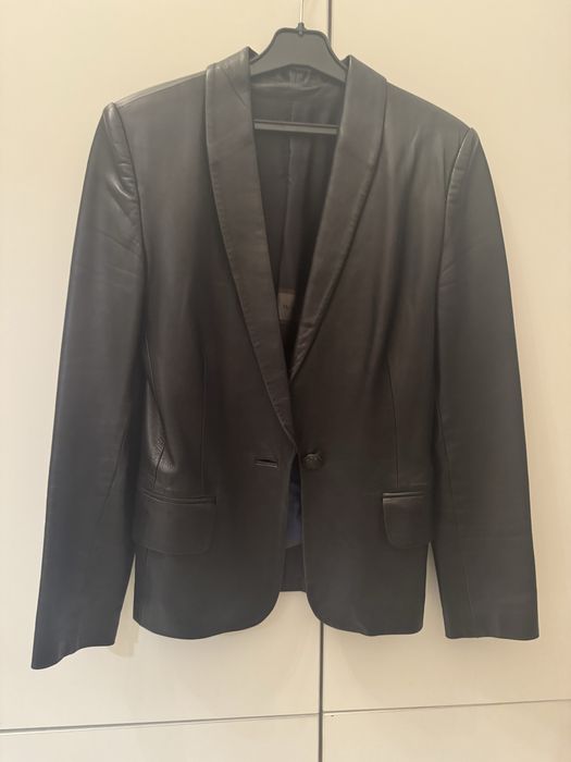 Кожаный пиджак MaxMara