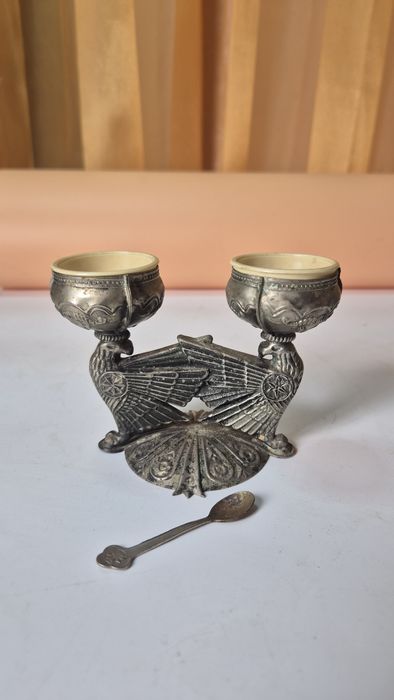 Piękna radziecka solniczka pieprzniczka z lat 70. Starocia PRL (4