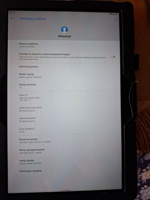 Tablet Lenovo używany