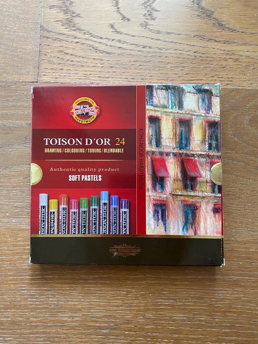 Суха м'яка пастельна крейда Koh-i-Noor Toison d'Or, 24 кольори