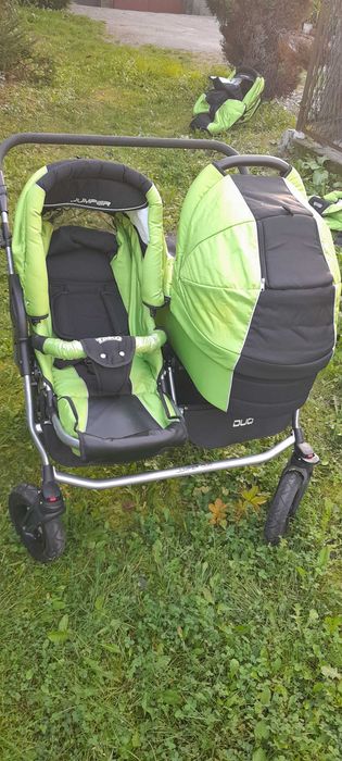 Wózek 2w1 Tako Jumper duo podwójny dla bliźniaków, rok po roku