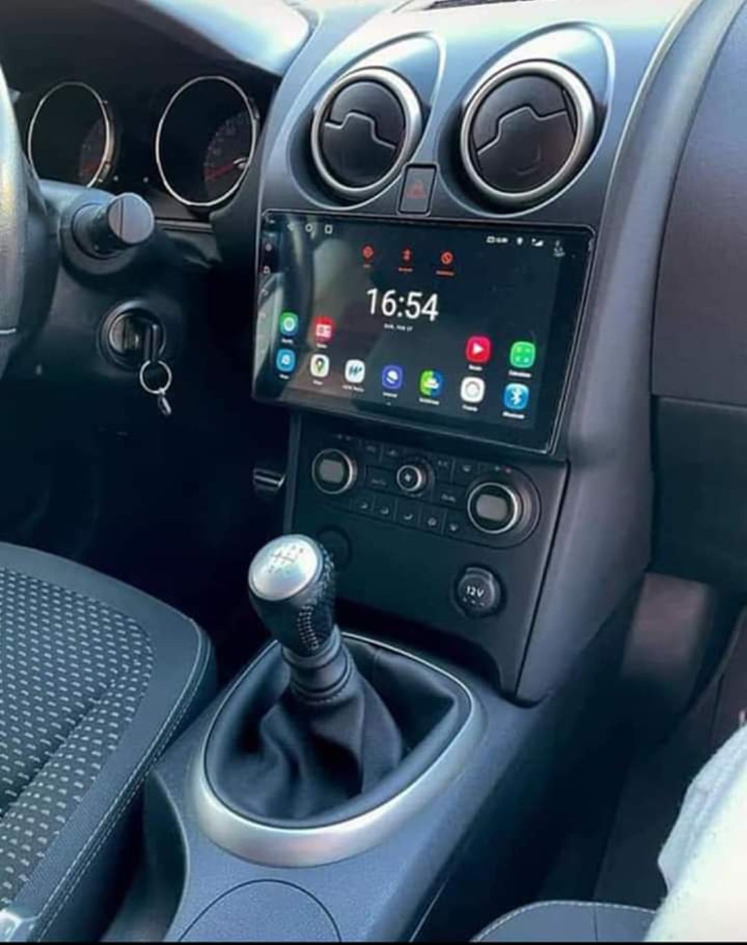 Rádio Android 12 com GPS Nissan Qashqai J10 (Artigo Novo)