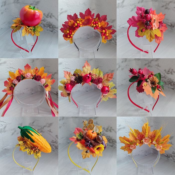 Осінній обруч, обруч яблуко, обруч з овочами, обруч морква