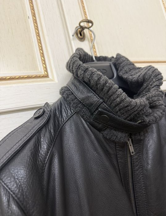 Мужская кожаная куртка Karl Lagerfeld  оригинал