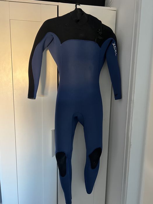 Fato surf 4/3mm Excel Phoenix azul tamanho S usado