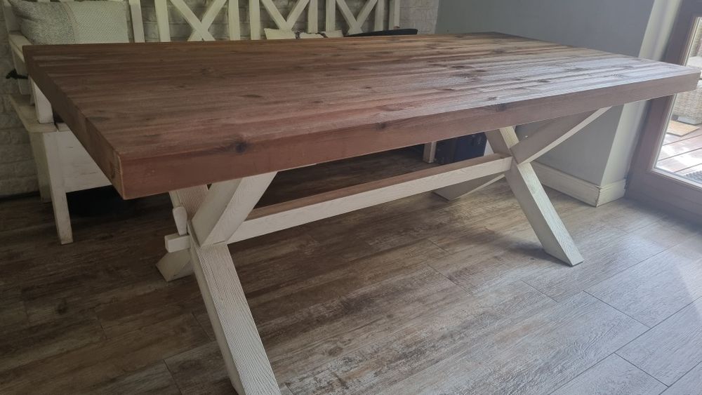 Stół drewniany Provance firmy KRYSIAK