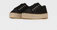 Espadryle boho czarne  DEEZEE