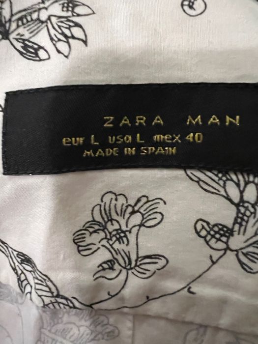 Camisa de homem em algodão , da Zara, tamanho L