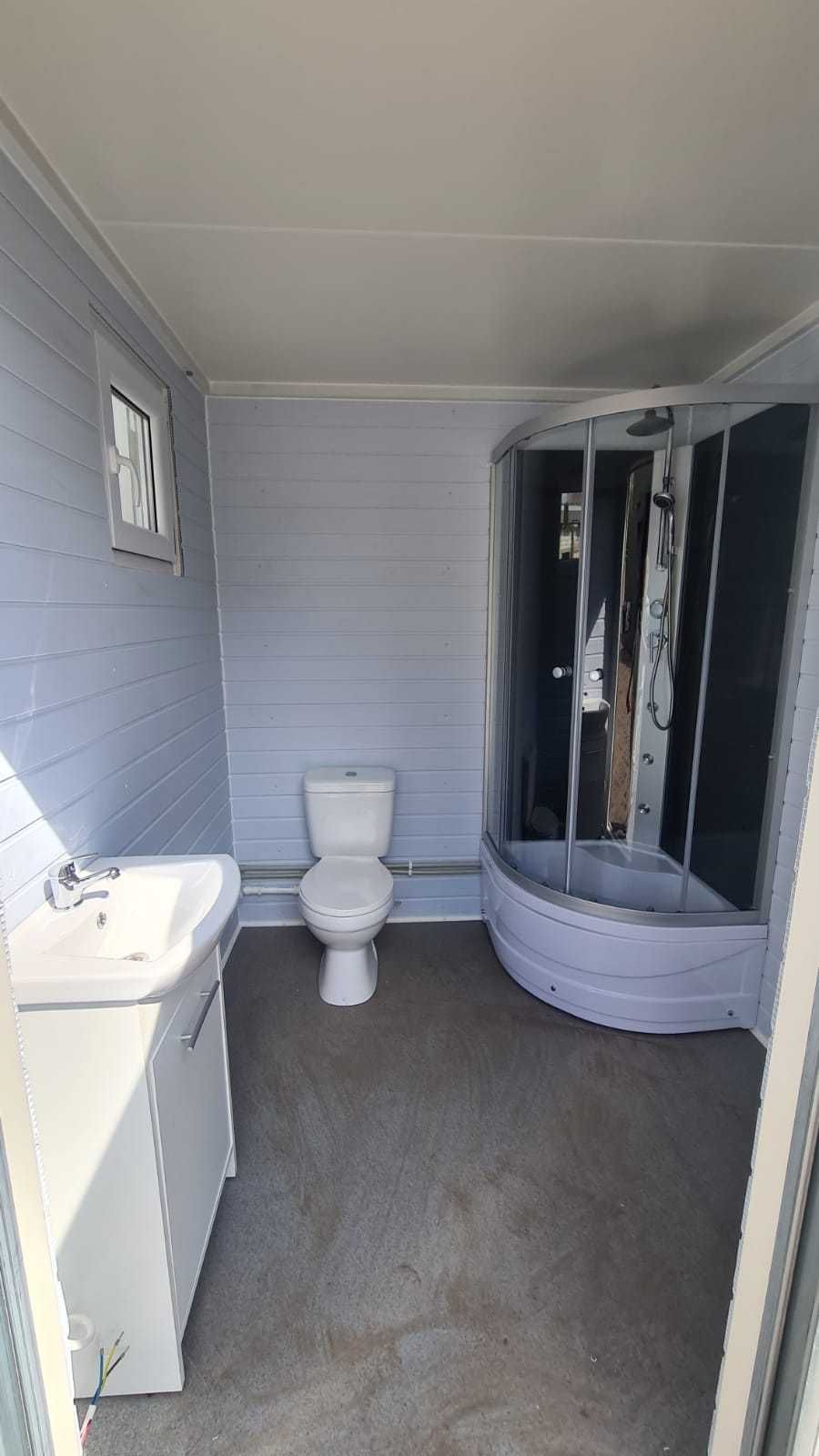 Pawilon / Kontener sanitarny WC z prysznicem -  2,10 x 2,10 m