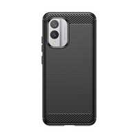 Etui Silikonowe Carbon Case Do Nokia X30 - Czarne