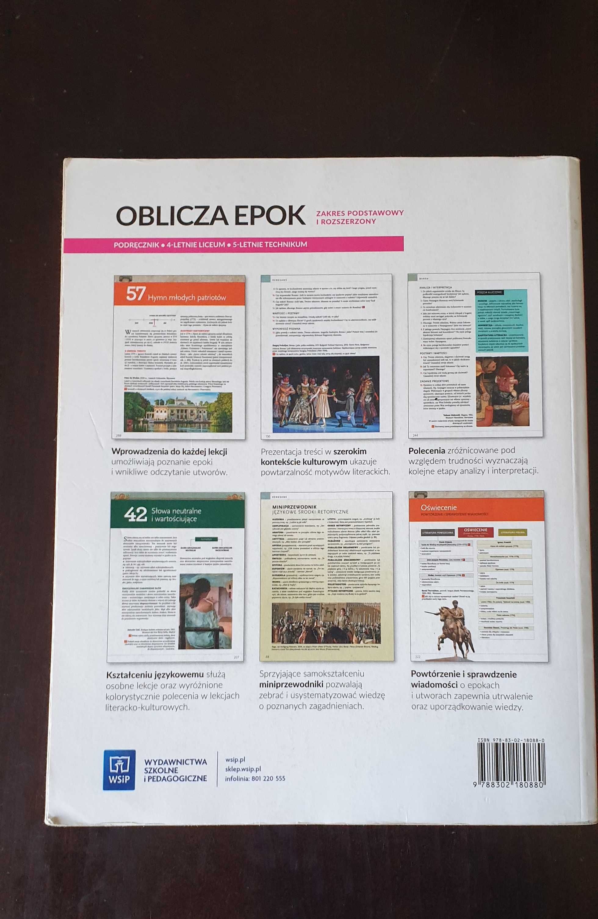 Oblicza epok 1.2 język polski podręcznik