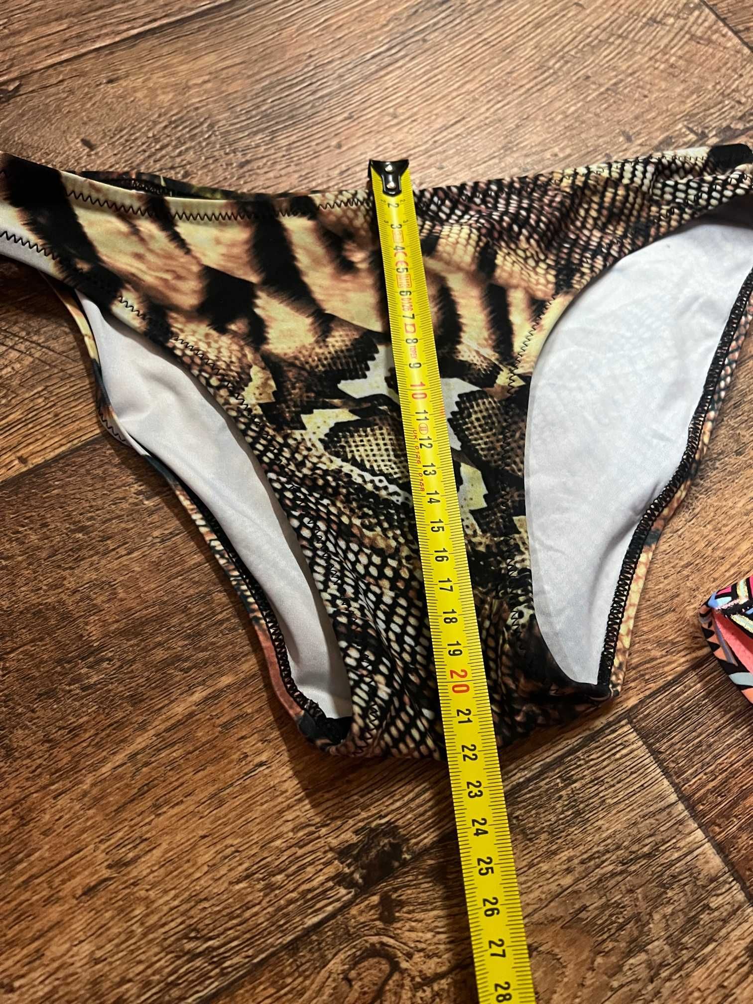 Kolorowy komplet strój kąpielowy Esotiq plus bikini esotiq r.S #76
