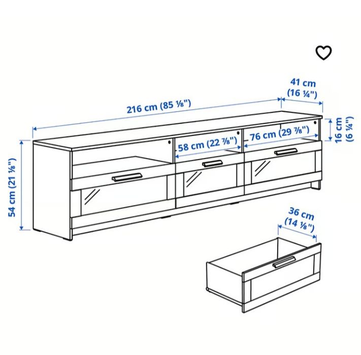 Aparador branco do IKEA
