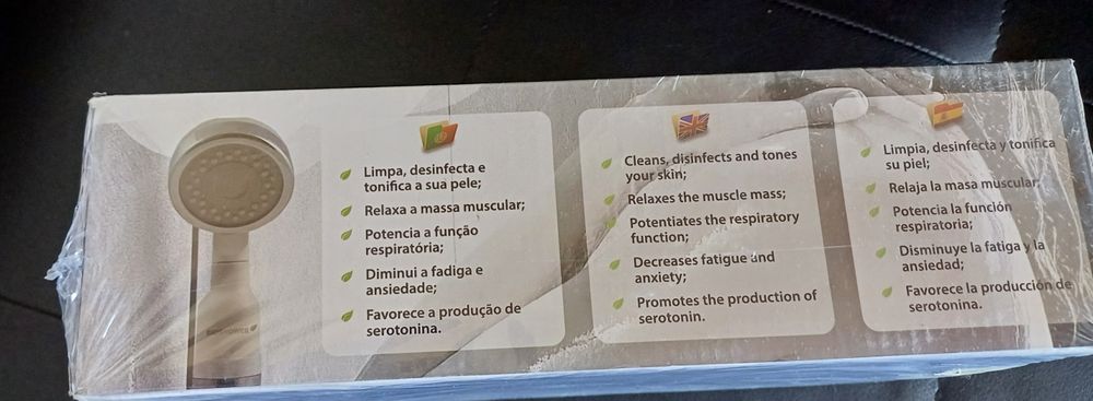 Chuveiro purificador com poupança de água