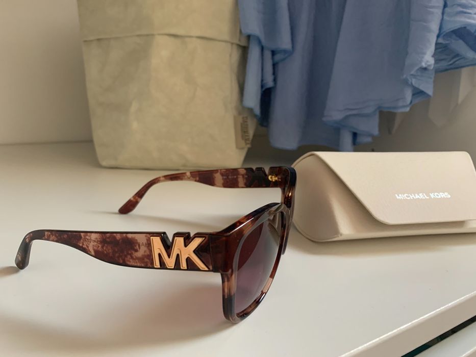 Okulary przeciwsłoneczne Michael Kors brąz oryginalne