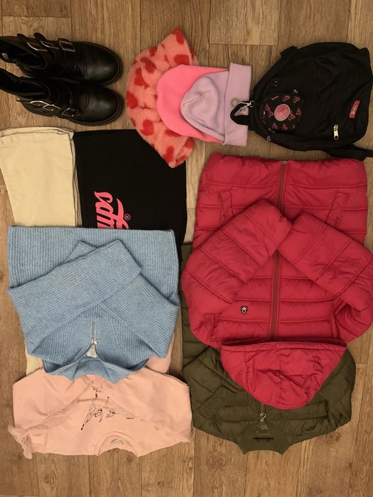 Пакет речей на дівчинку 134-146,демісезонна куртка zara,