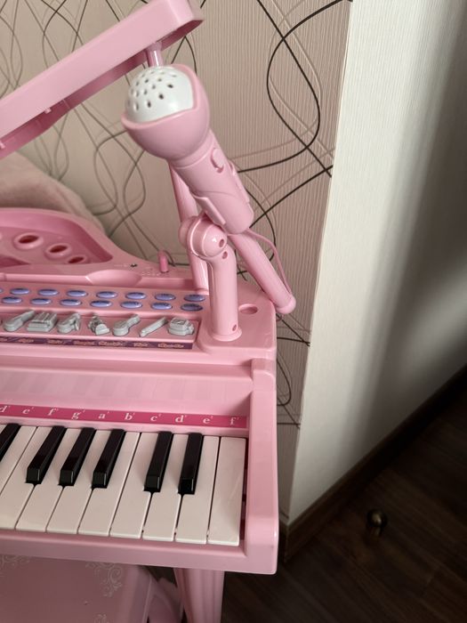 Електронне піаніно синтизатор Baoli з мікрофоном і стільцем, 37 клавіш