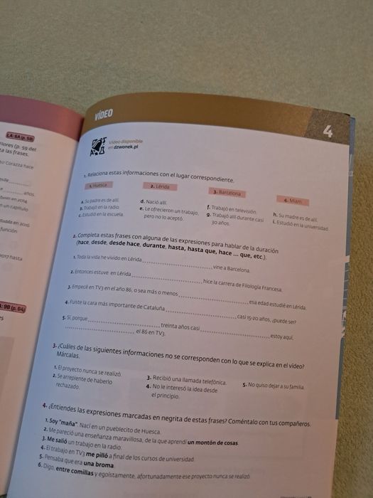 Aula Nueva 3 podręcznik i ćwiczenie Nowe