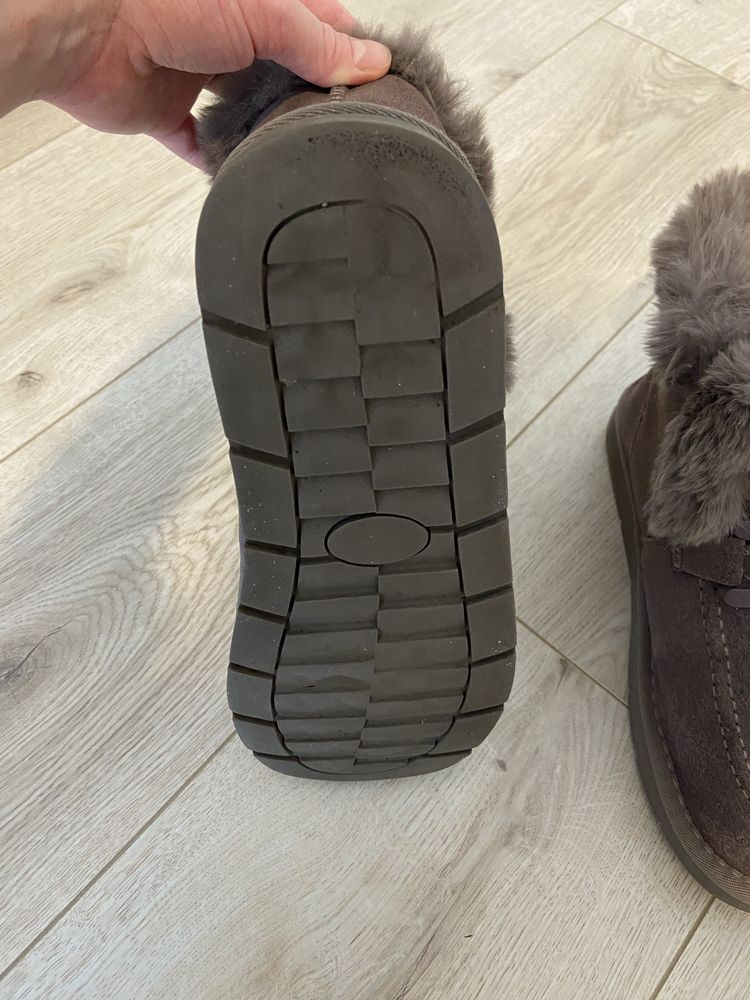 Śniegowce  37 fioletowe buty zimowe typu emu/ugg z futerkiem