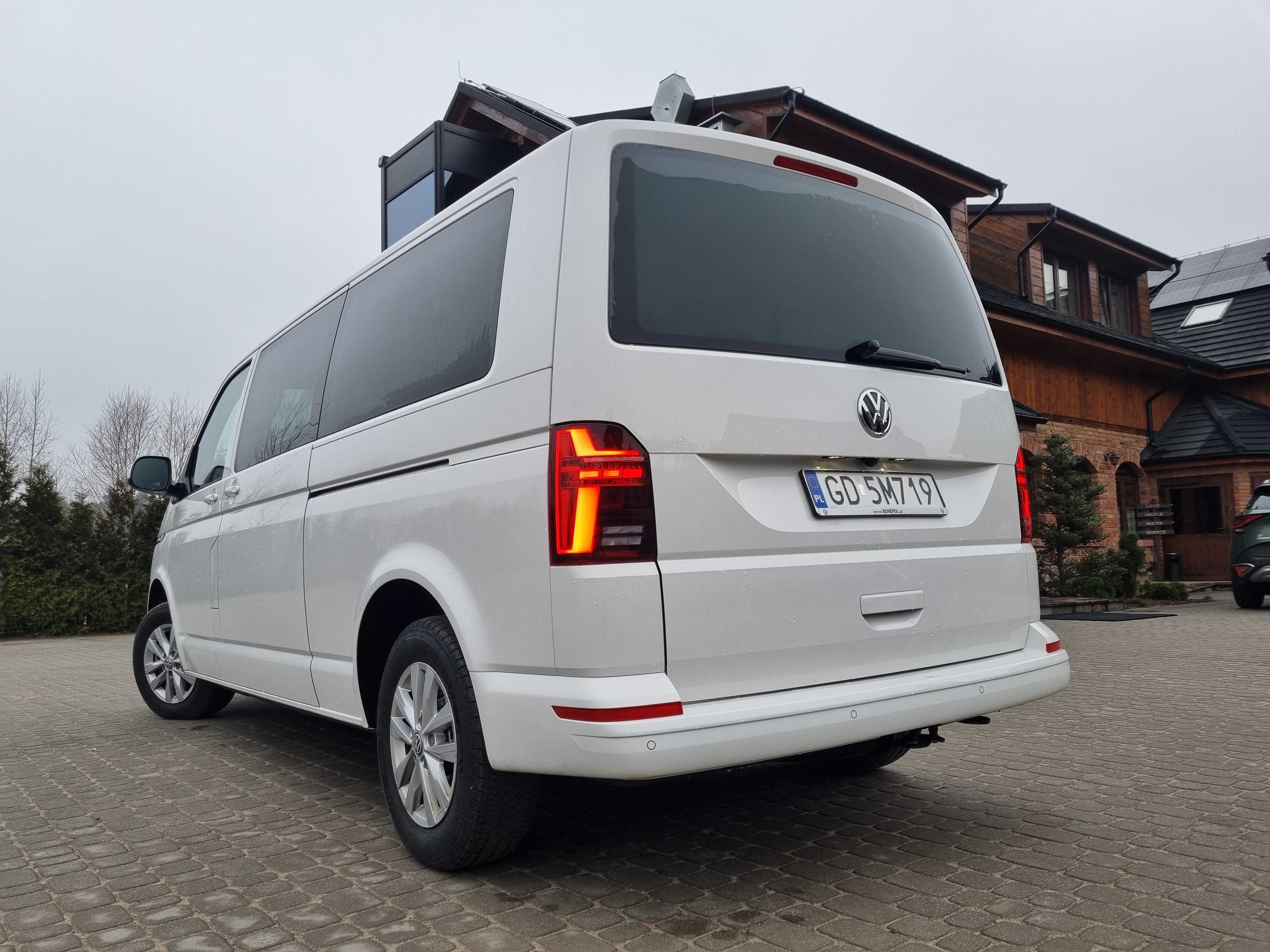 Wynajem busa VW CARAVELLE 2024r długi automat