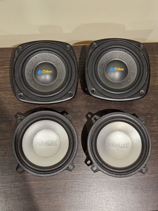 Głośniki 12 cm + zwrotnice +maskownice magnat dibeisi