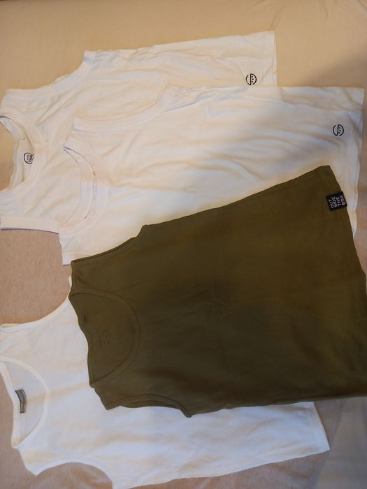 Bezrękawniki chłopiec na lato 4szt ,146/152