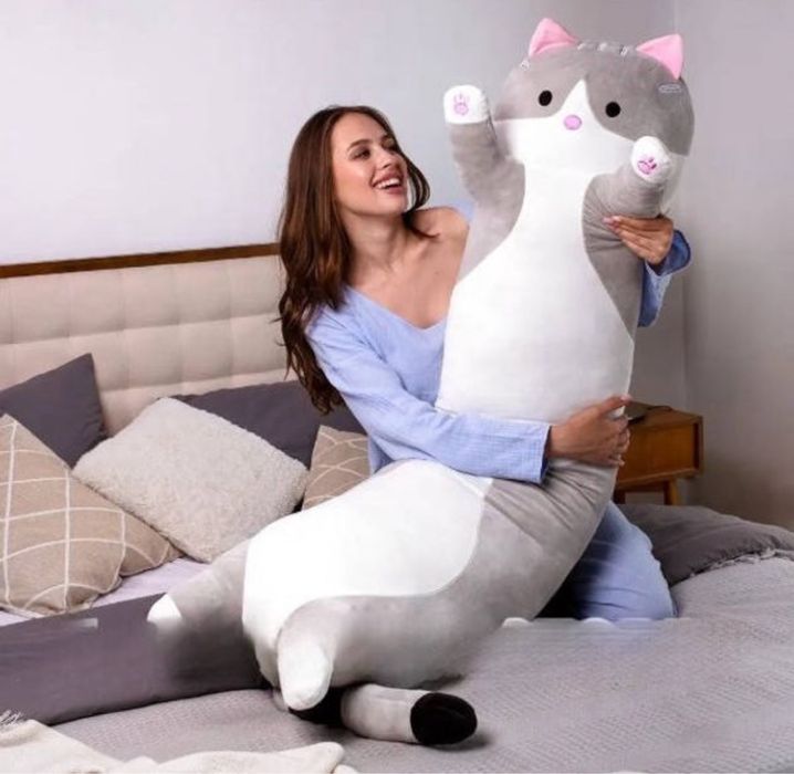 Скидка! Мягкая игрушка подушка Кот Батон   Мʼяка іграшка Кіт Батон