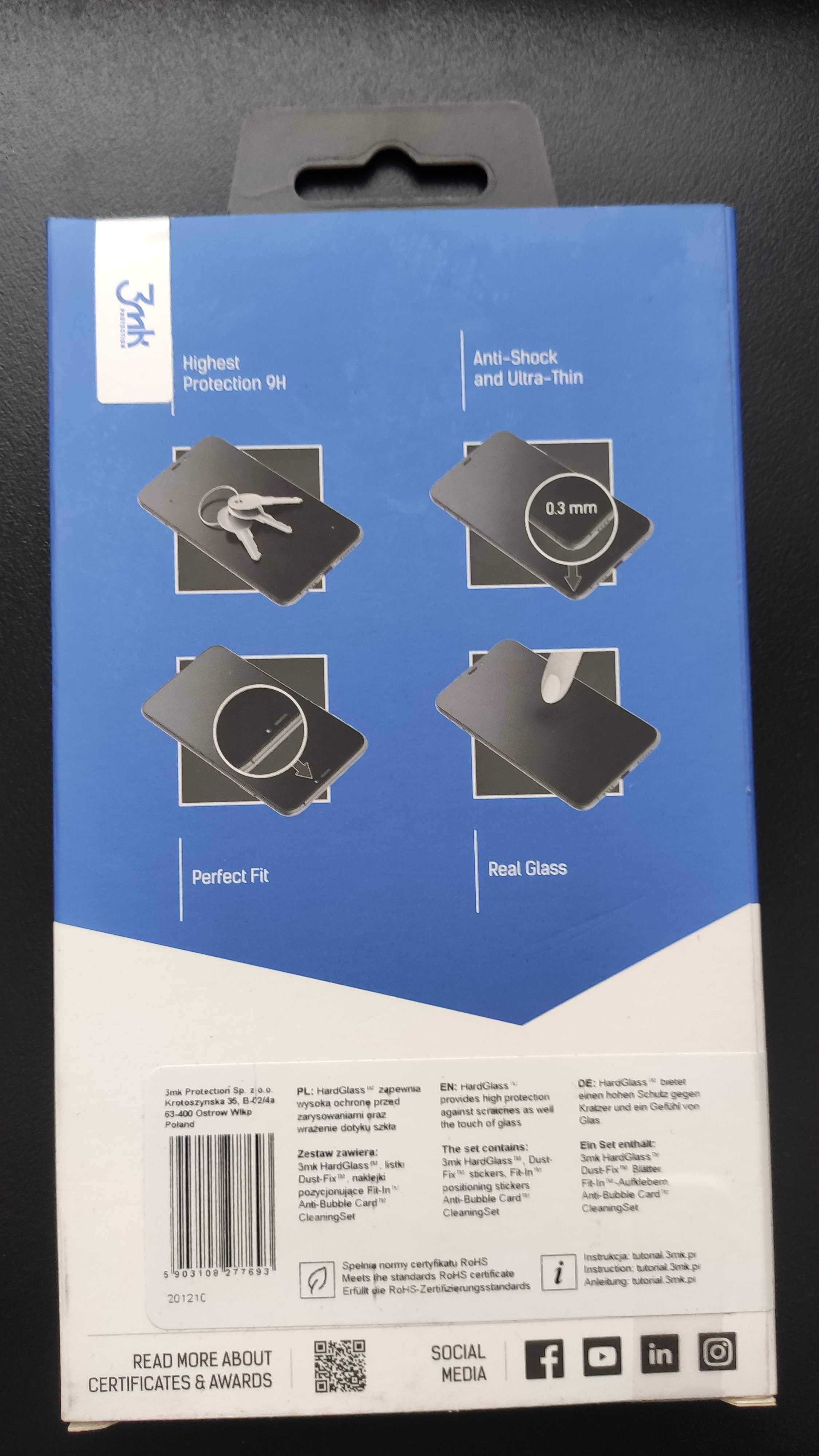 3MK HardGlass Xiaomi Redmi 9 Szkło hartowane folia Nowe