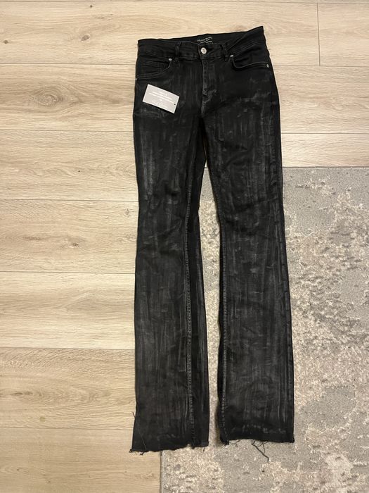 waxed slim jeans
