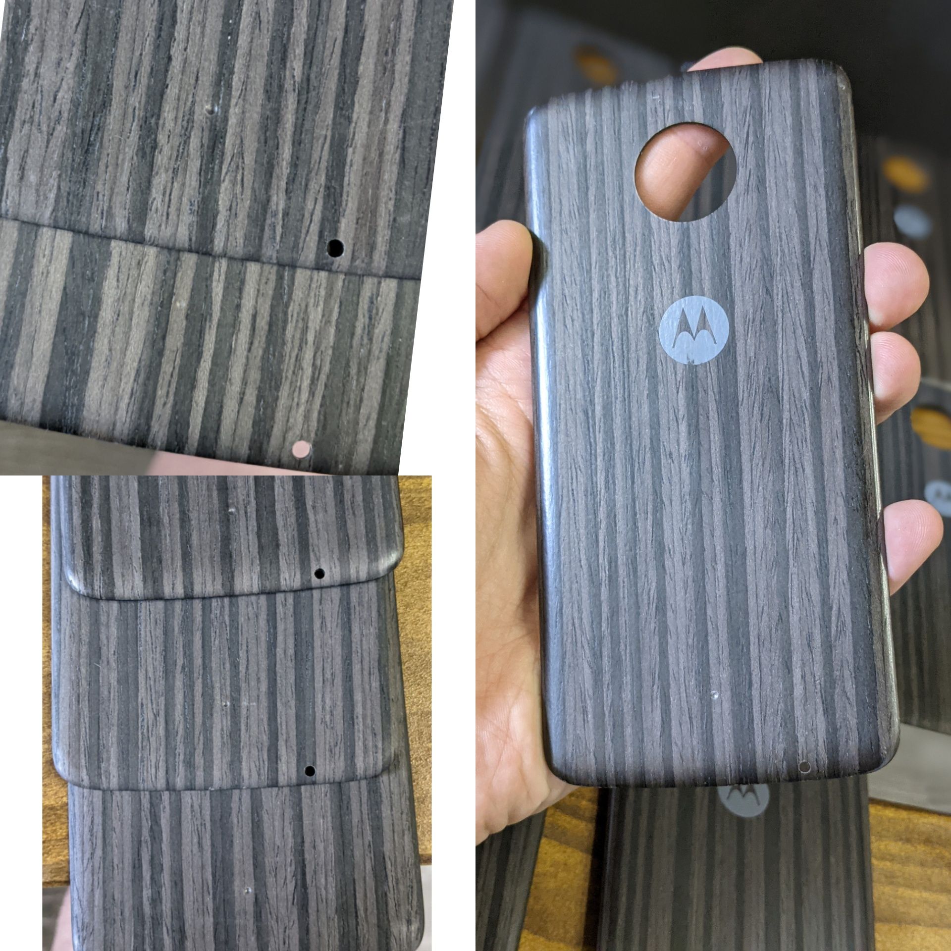 Крышка Motorola Moto Z серии Style Shell Charcoal Накладка