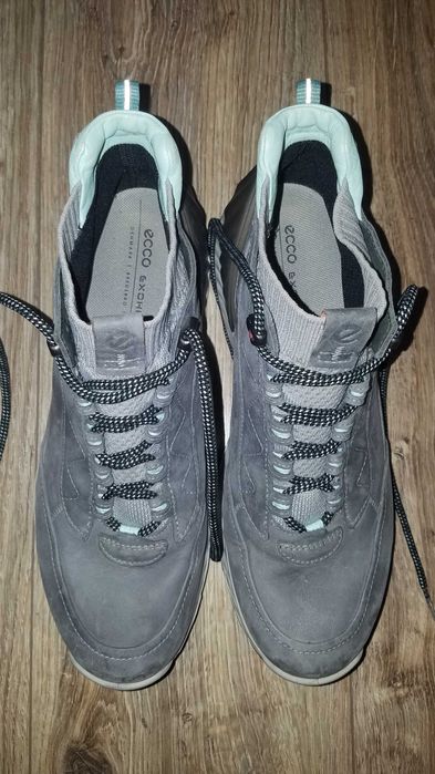 Buty ECCO Exihike Mid GTX 41/42 27cm Skóra* półbuty skórzane wodoodp.