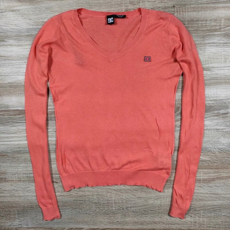 DC Shoes Sweterek Damski V-Neck Logo r. S